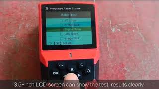 How a ZBL R660 rebar scanner work in site