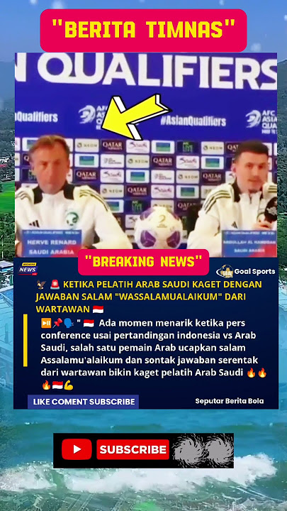 KETIKA PELATIH ARAB KAGET DENGAN JAWABAN SALAM DARI WARTAWAN INDONESIA