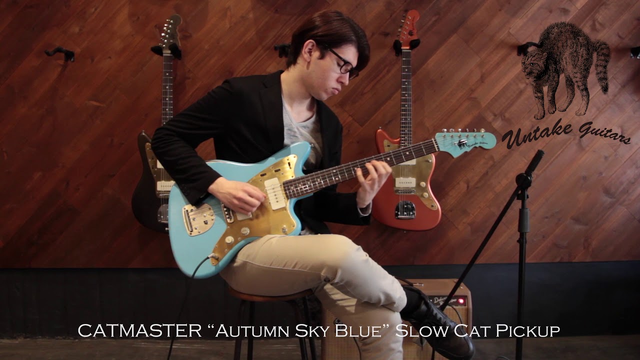 UNTAKE GUITARS “CATMASTER” Autumn Sky Blue “ Slow Cat Pickup