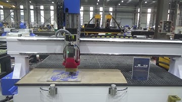 ELECNC 2130 ATC machine working video