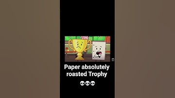 Paper absolutely roastee Trophy in inanimate insanity season 4 #objectshow #inanimateinsanity #funny