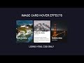 CSS Image Card Hover Effects | CSS Image Card Effects