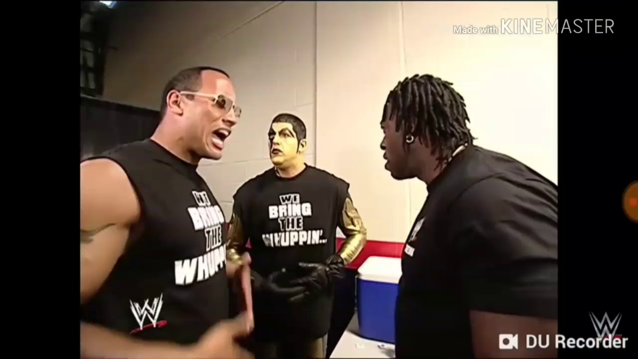 The rock Booker T Goldust funny moment YouTube