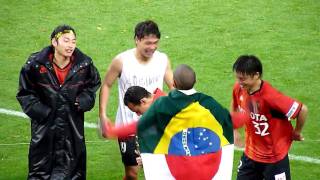 2010 J1 #34 名古屋グランパス　最終戦後のセレモニー  8/8