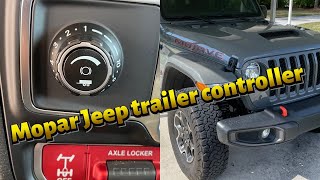 Factory Mopar Jeep Wrangler/ Gladiator brake controller install