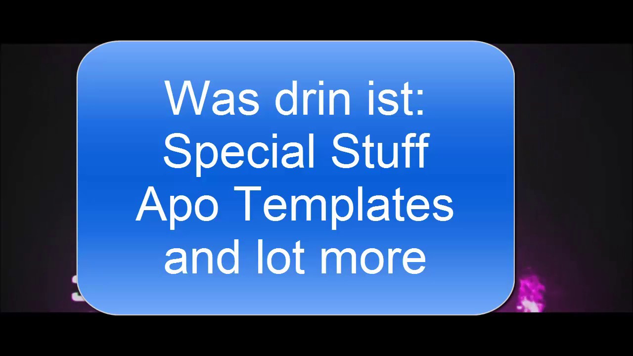 FREE APO PACK | APO INTRO TEMPLATES | MAKE YOUR OWN APO INTRO | DOWNLOAD NOW !!!! 600 ABO SPECIAL
