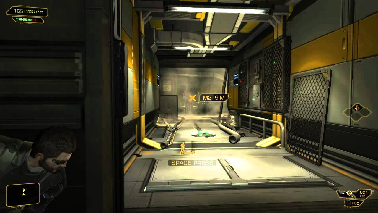 Deus Ex Human Revolution - This guard isn't very good at his job....