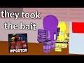 being stupidist in roblox among us (Impostor)