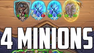 Winning With Only 4 Minions - The 4 Card Combo | Hearthstone Battlegrounds