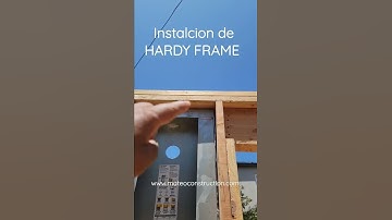 INSTALACIÓN DE HARDY FRAME | Nayo Mateo en la construccion #shorts #viralvideos #viral