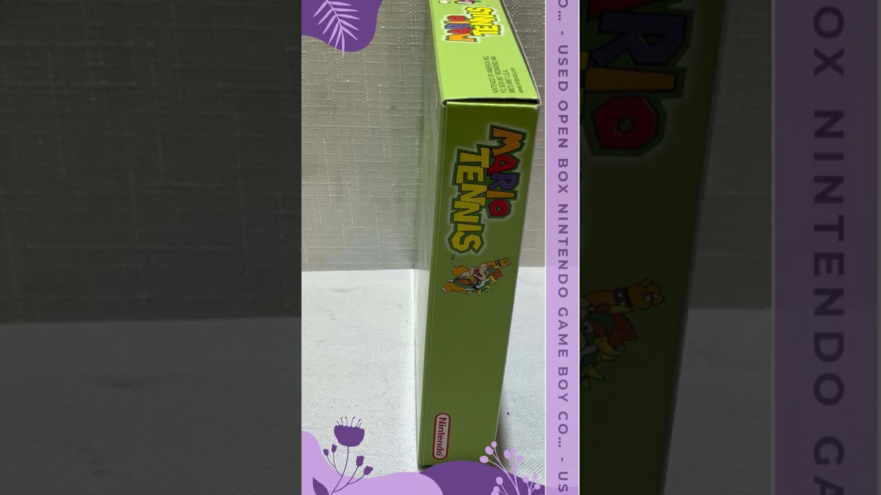 USED Open Box Nintendo Game Boy Color Mario Tennis Video Game w/ Box