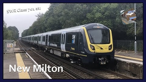 SWR Class 701 Passes Through New Milton Station [Test Run]
