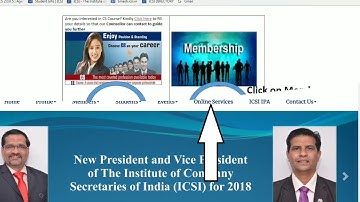 ICSI How to Update the Member Photo and Signature with the help of www.icsi.edu