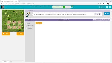 L22-9 |Code.org | Express-2021 | Lesson 21:  Functions with Harvester | level 9