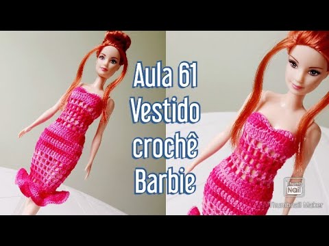 ROUPAS PARA BARBIE DE CROCHÊ  Barbie crochet gown, Crochet barbie clothes,  Barbie clothes