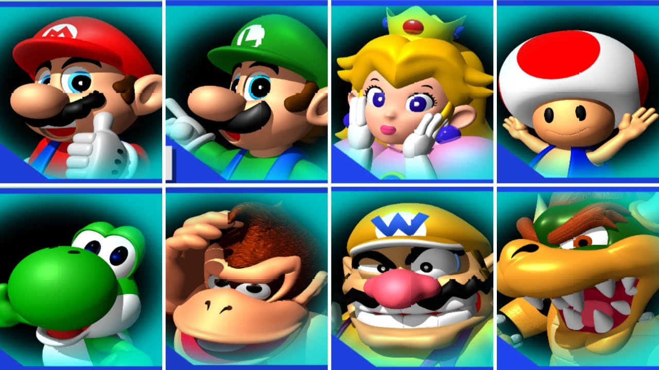 Mk64 Roster Mario Kart 64 - All Characters - YouTube