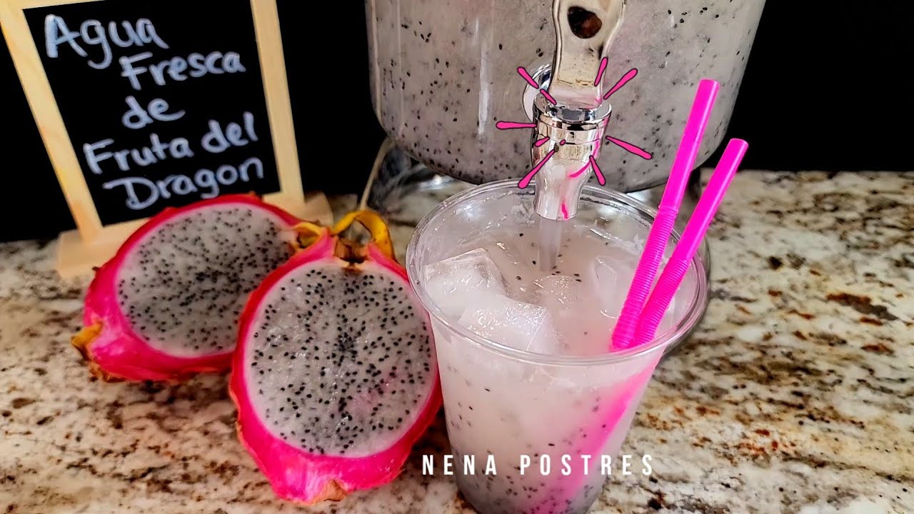 AGUA FRESCA DE FRUTA DEL DRAGON 🧊🥤PITAHAYA