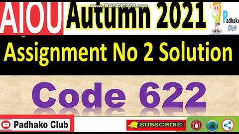 ⏩ AIOU Code 622 Solved Assignment No.2 Autumn 2021 || Level: M.ED/MA Education