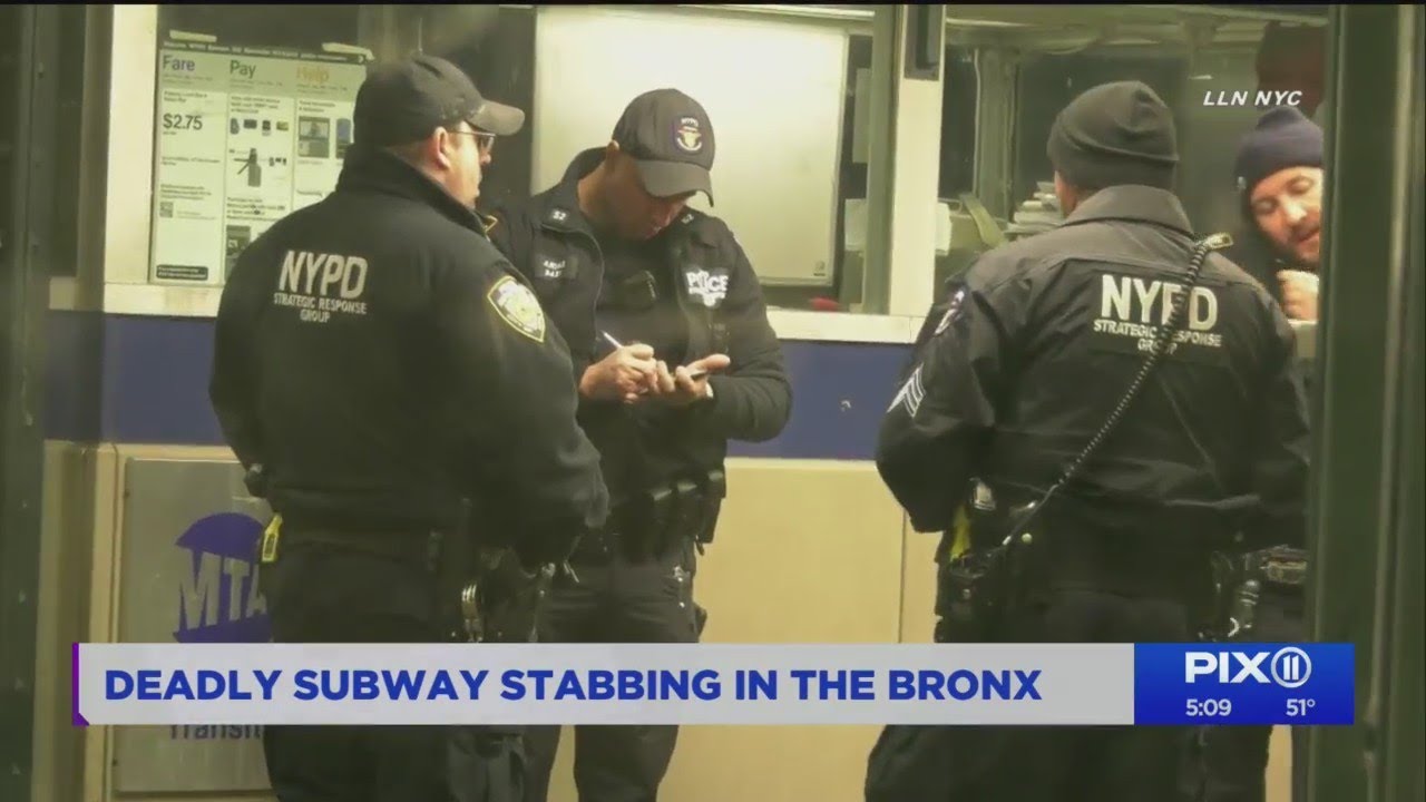 Man fatally stabbed at Bronx subway station after argument: NYPD - YouTube