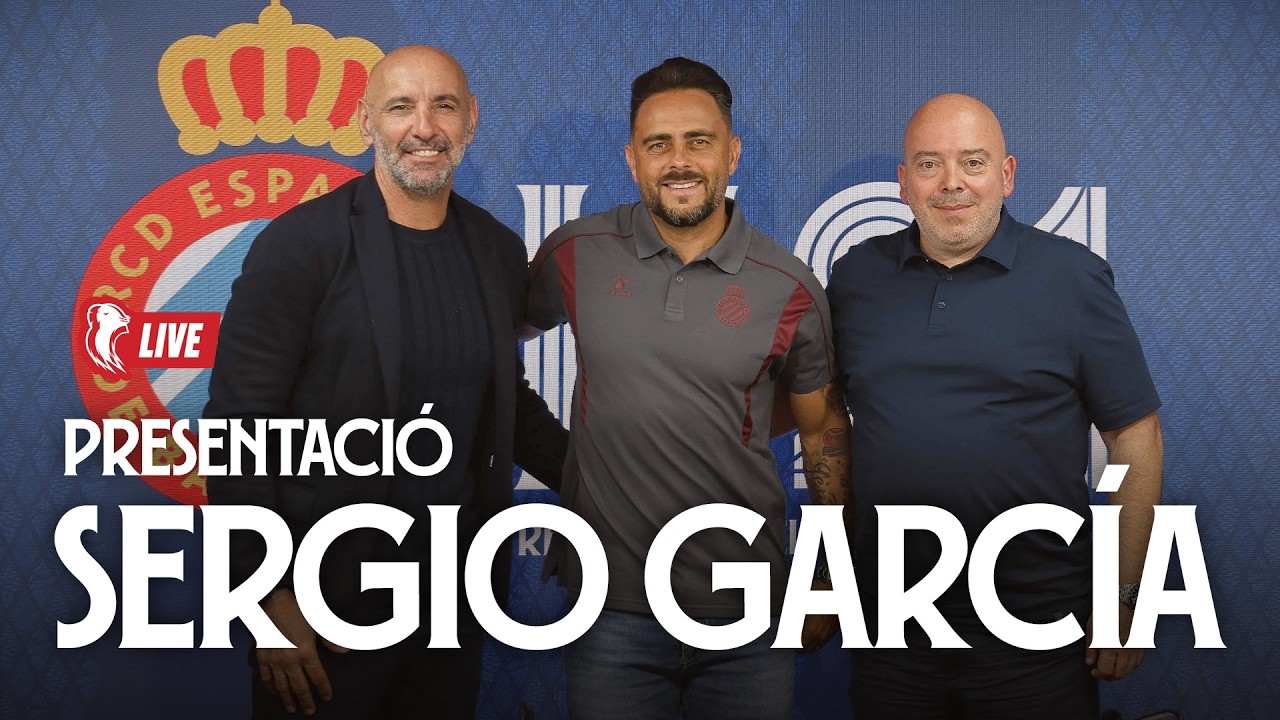 🔴 EN DIRECTE, presentació de Sergio García com a nou entrenador de l’Espanyol B
