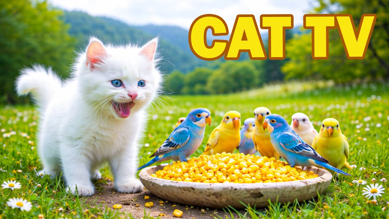 Cat TV & Dog TV 🐾 | Birds and Squirrels Up Close | Fun Cat Games in 4K HDR