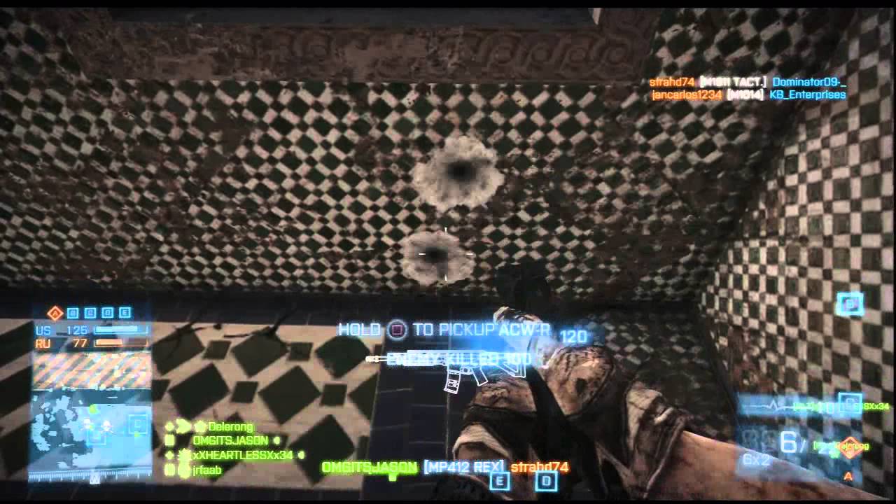 Battlefield 3: Aftermath - Scavenger on Azadi Palace Map, XBOW Scoped Crossbow Full Unedited Match