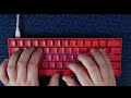 Typing test - GK61 custom mechanical keyboard with lubed Gateron Black SMD 3 pin switches