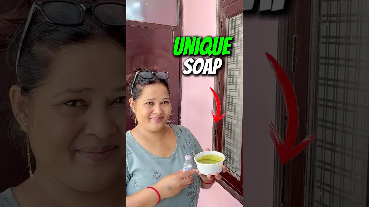 home made unique soap🧼😱 #minivlog #shorts