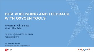 Webinar: DITA Publishing and Feedback with Oxygen Tools