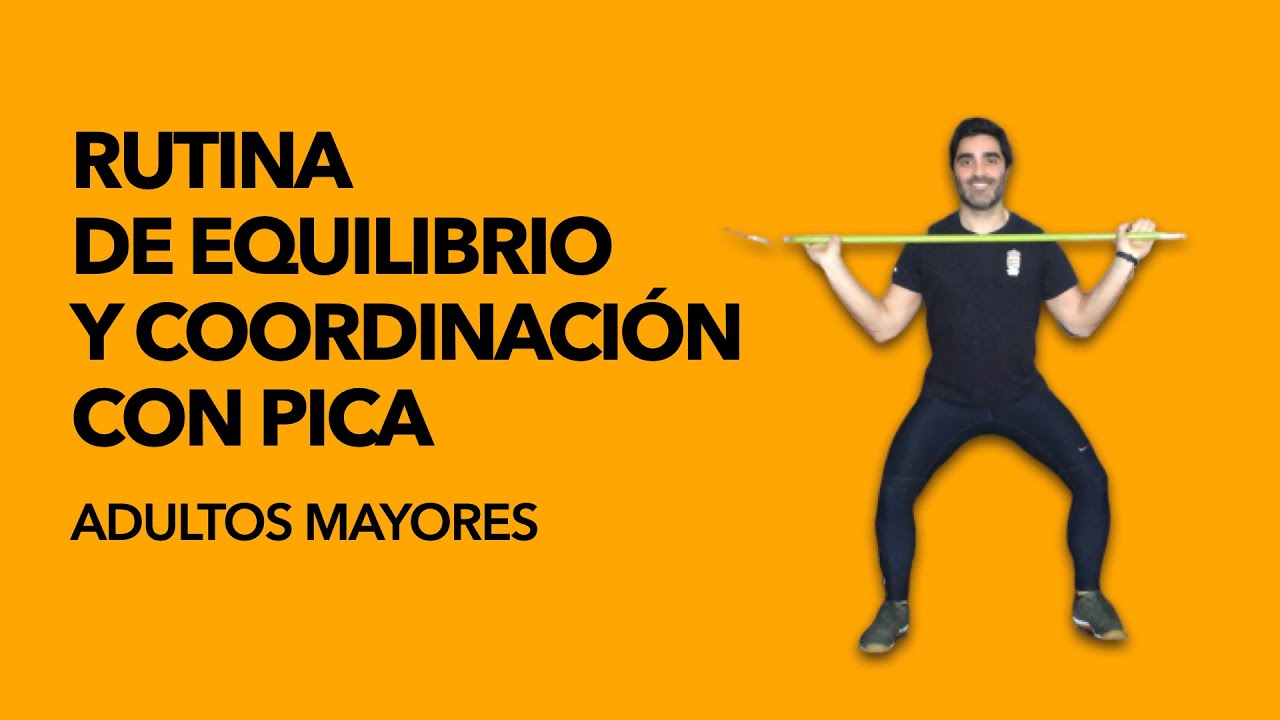 MEJORA!!! Tu EQUILIBRIO y COORDINACIÓN con una PICA. Rutina para ADULTOS MAYORES!!!! 👊🏼