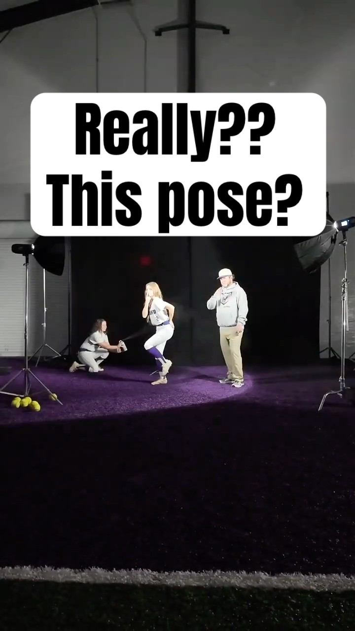 She really did that! Strangest softball posing request with images and reactions!