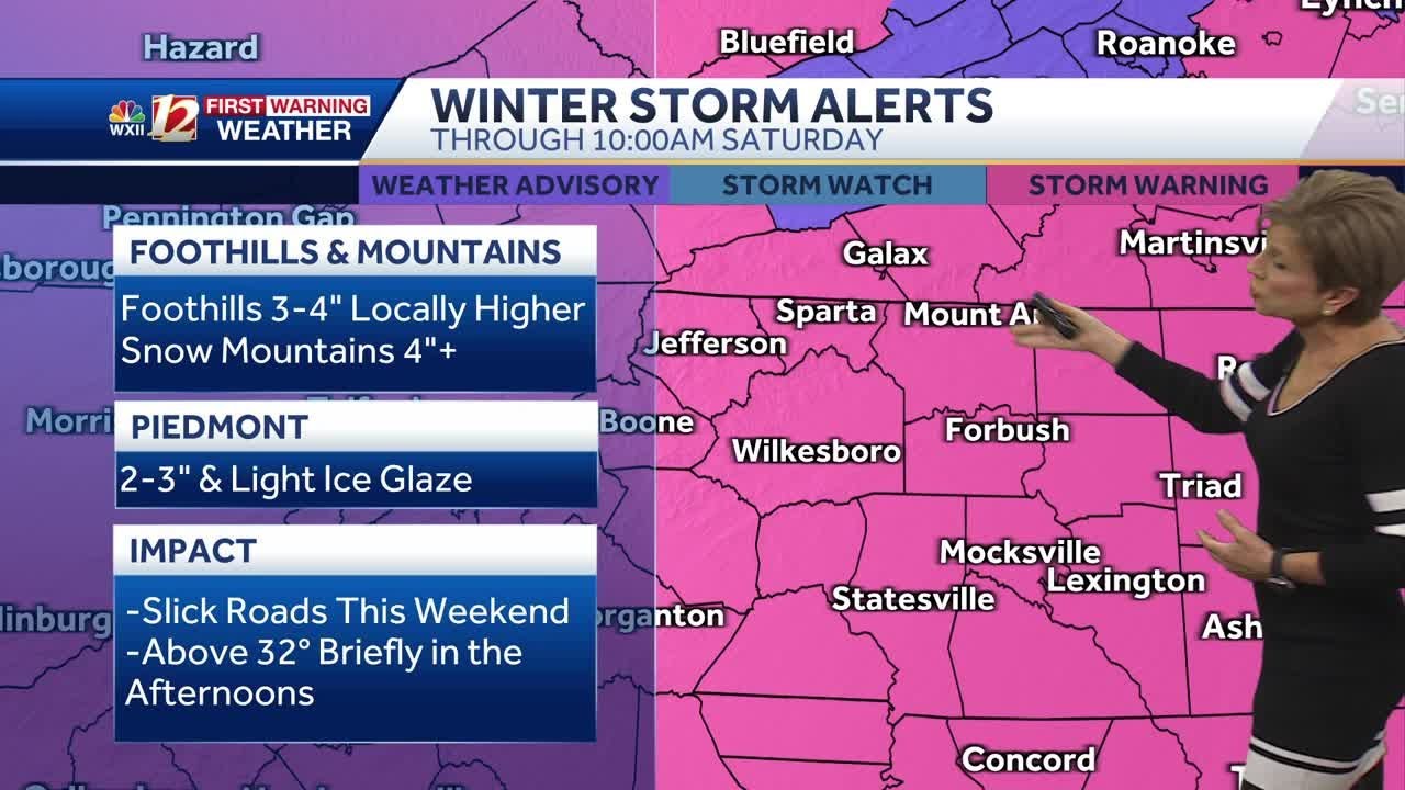 WATCH: Snow and sleet ending overnight, hazardous travel - YouTube