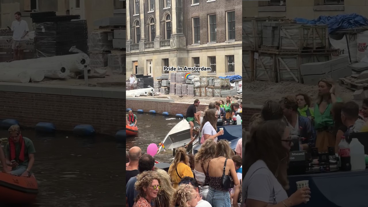 Sinking boat in Amsterdam!!