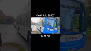 Stagecoach Local YN64 AJV 28707 on 42 to Ayr #shorts