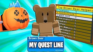 NEW BROWN BEAR QUEST LINE + LIMITED TIME CODE In Roblox Bee Swarm Simulator Update