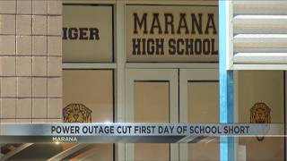 Power outage cuts first day short at Marana High School