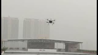 Aee Quadrotor Uav Drone Flight Test In Rain