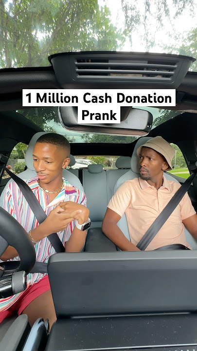 doing the ONE MILLION CASH Donation prank on my brother Lungile
