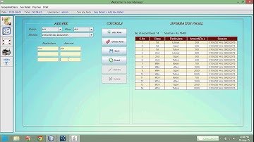 Java Standalone Project : Fee Manager   (Java Swing+Mysql+ jasper Report)