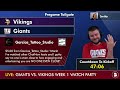 Giants vs. Vikings Live Streaming Scoreboard, Free Play-By-Play, Highlights | NFL Week 1