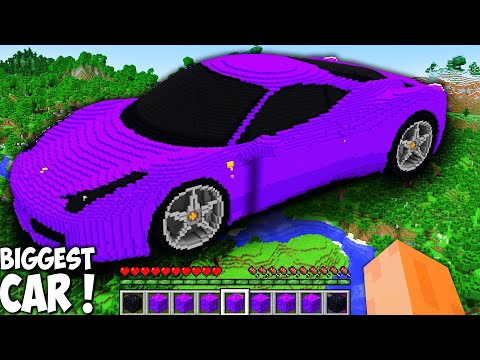 What if YOU BUILD PORTAL IN THE FORM OF SUPER CAR in Minecraft ! NEW SECRET BIGGEST CAR PORTAL !