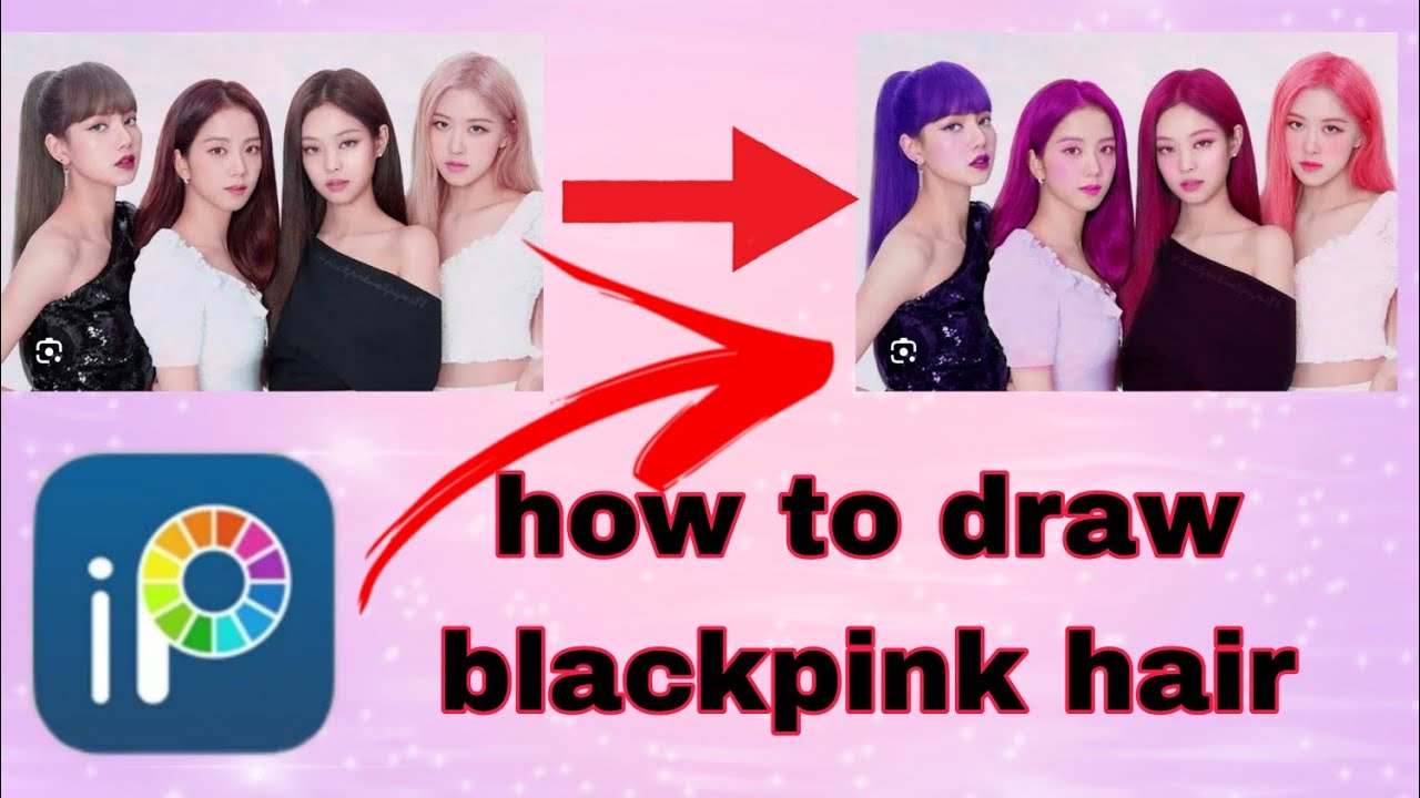 how to colour BLACKPINK hair in Ibispaint x #trendingshorts#lisa# ...