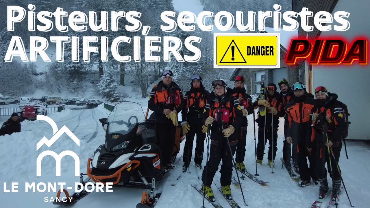 Les Artificiers de la station du Mont-Dore (Massif du Sancy) en piste pour un PIDA