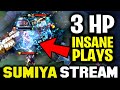 CALM and INSANE PLAY with 3 HP | Sumiya Invoker Stream Moment #2066