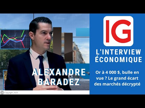 Alexandre Baradez : Or à 4 000 $, bulle en vue ? Le grand écart des marchés décrypté | Interview Éco - video from Sofidy