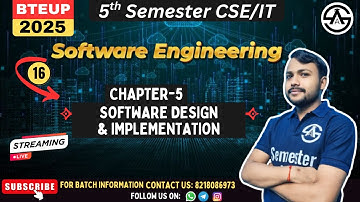 Software Engineering | CSE/IT 5th Semester | Chapter- 5 Software Requirement & Analysis