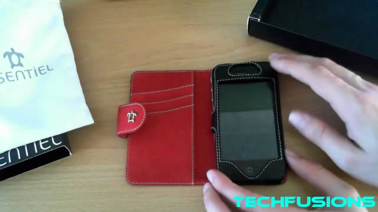 iPhone 4S/4 Leather Wallet Case 'Issentiel' - Unboxing & Review