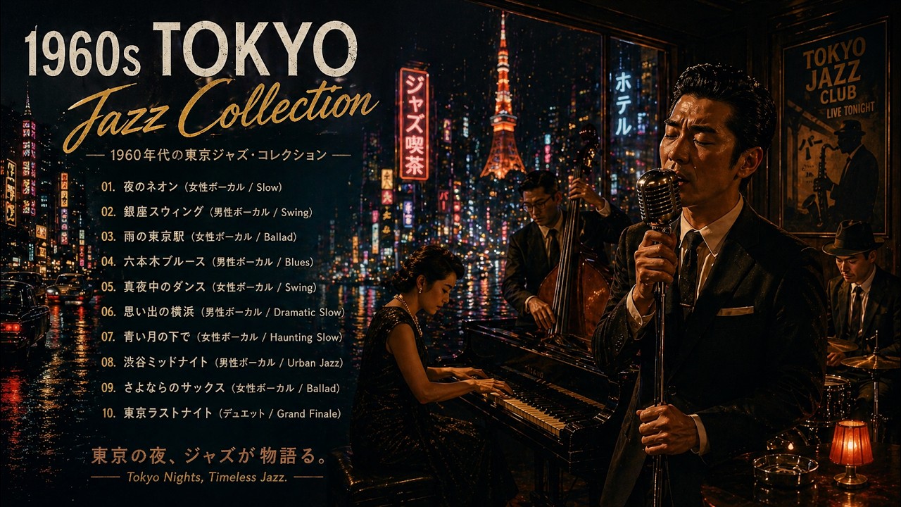 1960年代 東京ジャズコレクション 🎷｜男性＆女性ボーカル・本格