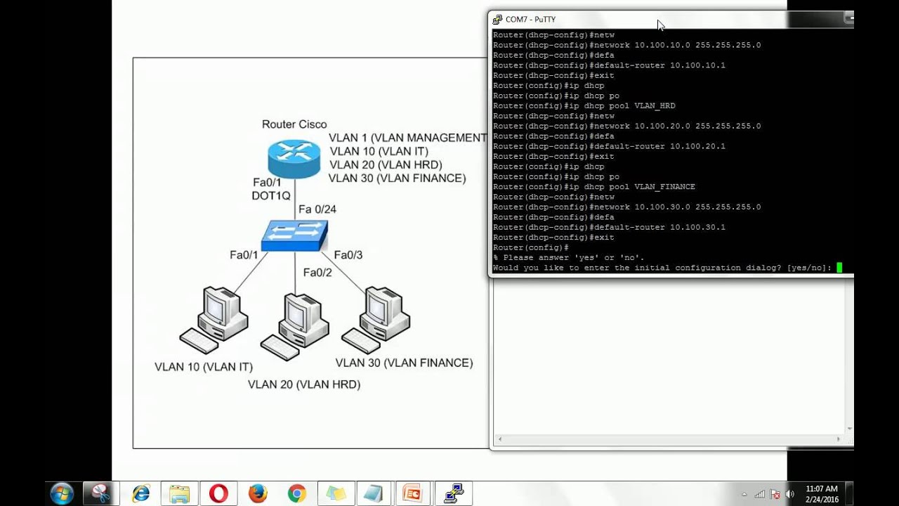 How To Configure VLAN, DOT1Q on Router Cisco YouTube