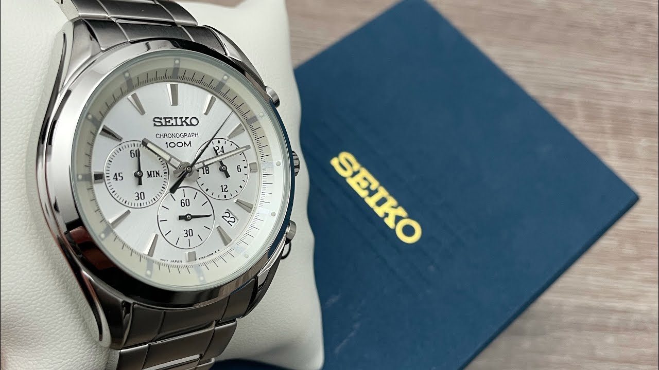 Seiko Chronograph White Dial Men's Watch SSB297P1 (Unboxing) @UnboxWatches  - YouTube